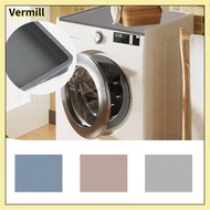 VERMILL การอบแห้งอย่างรวดเร็ว ที่คลุมเครื่องซักผ้า กันฝุ่นป้องกัน กันลื่น พรมในห้องน้ำ ล้างทำความสะอาดได้ สีทึบทึบ แผ่นรองเตาอบ อุปกรณ์สำหรับห้องครัว