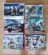 高達 gundam front 台場 30th gunpla bb bandai  sd gundam operation v ver. gft Gogg & Acguy & Zock Set sdc