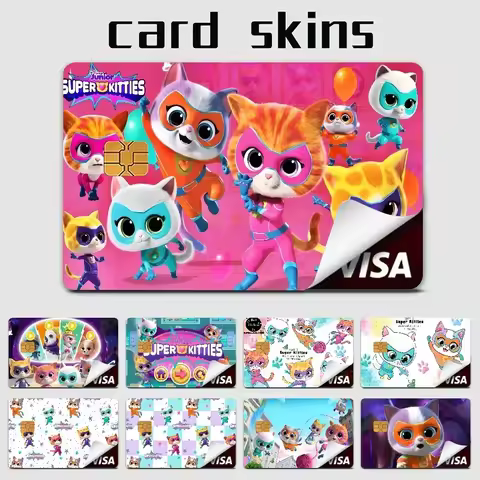 Junior Super Kitties Anime Spend Or Save Funny Shell On Off Ultra Thin No Fade Sticker Skin Cover Fi