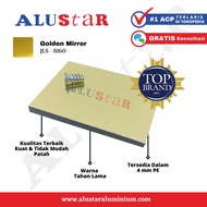 ACP Alustar 4mm PE Indoor Aluminium Composite Panel - Golden Mirror