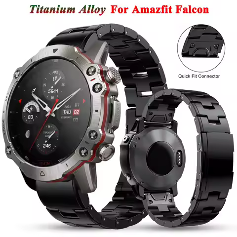 22mm QuickFit Titanium Alloy Watch Straps For Huami Amazfit Falcon Sport Bracelet Amazfit Falcon Rep