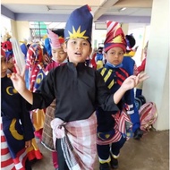 【Ready Stock】1 set Uniform silat baju seluar dan budak kids tanjak/tengkolok malasia