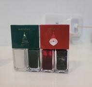 innisfree 聖誕節系列指甲油  贈其他二手指甲油 、unt、 nailtone硬甲油