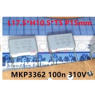 100N 310V X2 3362 MKP  BC Safety Film Capacitor 104 0.1UF P15MM