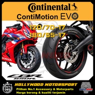 TAYAR TUBELESS CONTINENTAL CONTIMOTION EVO HONDA CB/CBR650R  17" INCH FRONT 120/70-17  REAR 180/55-1