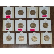 RM1 Hibiscus (Bunga Raya) Coin, Year 1995