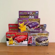 日本正版 Pokemon Mezastar Pokeball Masterball Pikachu 精靈球大師球 朱紫 比卡超黑色紅色紫色 卡盒cardbox 收納盒 storage box 細卡盒2