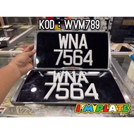 NUMBER PLATE KERETA/NOMBOR PLAT STANDART/FONT PUTIH/CAR PLATE NUMBER/LULUS JPJ&amp;PUSPAKOM/SIAP TAMPALnumber plate