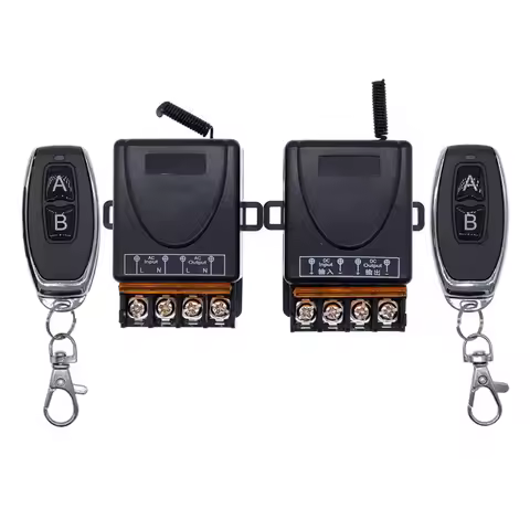 1Pcs Wireless Remote Controller Switch DC12V/24V AC220V/110V MAX 40A Universal Relay Receiver Module
