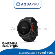 Garmin Fenix 8 47mm AMOLED Glass Slate Gray SS Black Band ประกันศูนย์ไทย 2 ปี