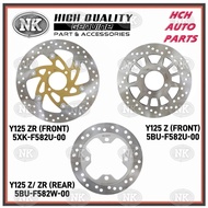 DISC BRAKE PLATE (FRONT & REAR) - YAMAHA - Y125 Z/ Y125 ZR (FRONT) - 5BU & 5XK-F582U-00/ (REAR) - 5B