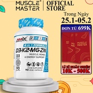 Viên Uống Amix D3 - K2 - MG - ZN 90 Viên / Gồm Vitamin D3 và K2 + Magnesium và Zinc