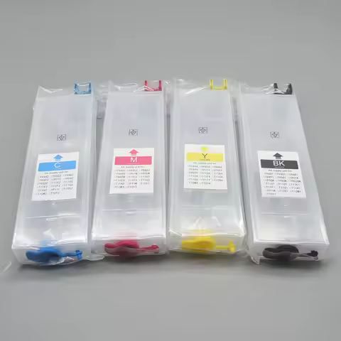 1SET Refillable Ink Cartridge for Epson WorkForce Pro WF-C5290 WF-5210 WF-5710 WF-C5790 T9451-T9454 