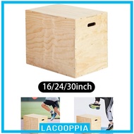 [Lacooppia] Wood Plyo Box Multifunctional Plyometric Box for Lunges Conditioning Fitness