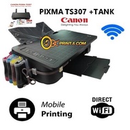 เครื่องปริ้นผ่านมือถือ printer ปริ้นเตอร์ printer canon wifi ts307 ติดแท้งค์ สินค้ามือ1รับประกันเครื่องและแท้งค์1ปี