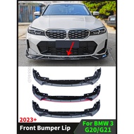 For BMW 3 Series G20 G21 2023 330i 320d M340i Front Bumper Lip Chin Splitter Deflector Diffuser Air 