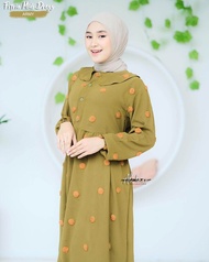 GAMIS CRINKLE POMPOM PREMIUM/GAMIS MIDI DRESS POMPOM