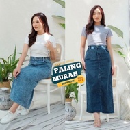 Theana Split jeans Skirt jeans Skirt Theana Long Highwaist jeans Skirt Span jeans Skirt