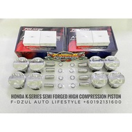 Wilson Engineering Piston Kit Honda K20 K24 86MM 87MM High Compression