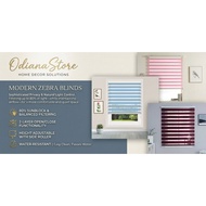Odiana Bidai Tingkap Modern Zebra Blinds | Blind Curtain | Zebra Bidai Outdoor | Roller Blind for Ho