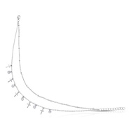 Silver Cross Zircon Anklet - Cross Zircon Silver Anklet