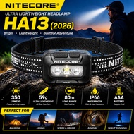 Nitecore HA13 RGB UHE LED 350L Headlamp (100% Authentic) 2026 New Model | Lampu Kepala Luaran HA13户外
