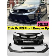 Civic fc fl5 front bumper skirt lips pp