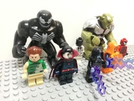 國産 邪惡8人組 蜘蛛俠系列 積木 人仔 8隻電人 毒液 沙人 屠殺 非樂高 Fake Lego 二手 清屋