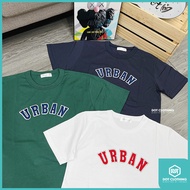 DOT Small Things Korea URBAN TEE Japanese Simple White Indigo Dark Green Embroidery Characters Middl