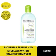 BIODERMA SEBIUM H20 MICELLAR WATER 500ML, Make-Up Remover