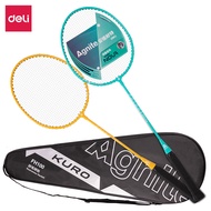 Agnite Badminton Racket / Raket Badminton / Raket Bulutangkis Set Isi 2 + Shuttlecock FH10X