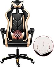 Office Chair Gaming Chair High Back Chair Ergonomic Chair Computer Chair Gaming Chair Home Reclining Lift Swivel Chair Armrest Seat (Color : Black Red) hopeful