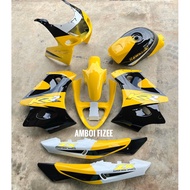 KAWASAKI RR150 COVERSET RR150 MALAYSIA LOLIPOP KUNING HITAM CUSTOM DESIGN