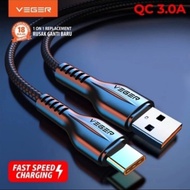 KABEL DATA VEGER VG18 MICRO USB TYPE C KABEL CHARGER VEGER IOS LIGHTNING