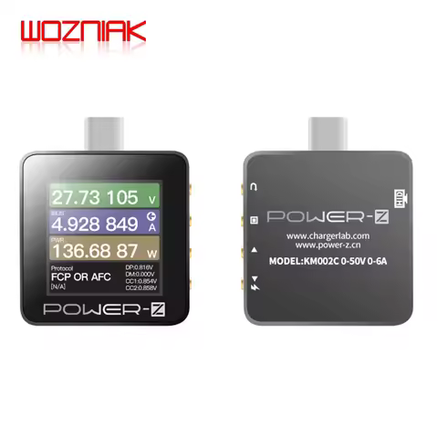 WOZNIAK ChargerLAB POWER-Z KM002C KM003C lite KM003C USB PD3.1 protocol 48V range dual Type-C tester