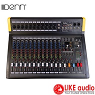 (FREE Wired Mic) DENN DQX-12ARB 12-Channel Powered Mixer