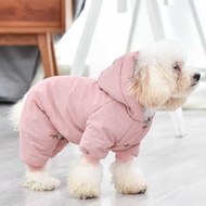 Winter Dog Costume Jumpsuit Pomeranian Poodle Bichon Frise Schnauzer Dog Clothes Pet Coat Outfit Pu
