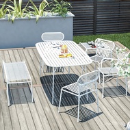Modern Table and Chair Set Leisure Chair Set for Cafe Courtyard Outdoor Iron Art Sofa Outdoor Balcon