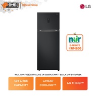 [ NUR@PETRA ] LG 2 Door Fridge GN-B452PQBK 493 Litre Capacity Linear Cooling™ GNB452PQBK Peti Ais