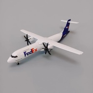 20cm Air Fedex Airlines ATR Airways Model Plane With Wheels Landing GearscMetal Aircraft Replica Die