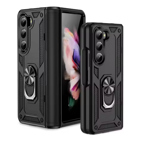 for samsung z fold 7 5 6 fold7 Hard Armor Case for Samsung Galaxy Z Fold 5 Fold5 5G fold6 Finger Rin