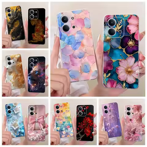 For Xiaomi Redmi 15C 4G Case Redmi15C 5G Colorful Flowers Painted Phone Case For Xiaomi Poco C85 C 8