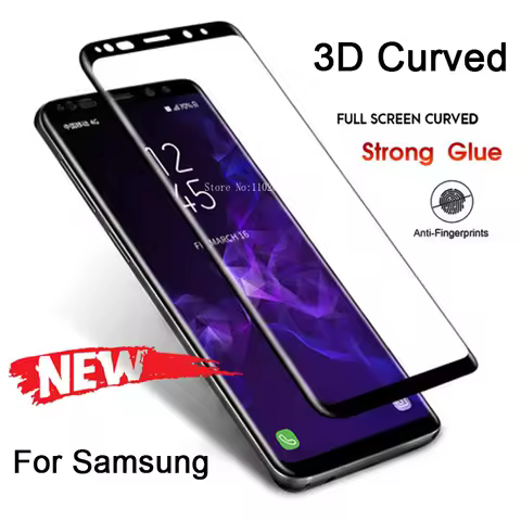 3D Hard Phone Screen Protective Glass for Samsung Note 8 9 10 20 9H HD Toughed Tempered Glass for Sa