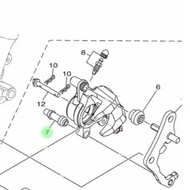 Rubber Intestine Boot 2 Caliper Front Rear Caliper Yamaha Nmax N Max Mio J M3 SoulbGT Fino Karbu Xri