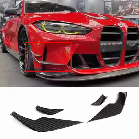 FOR BMW G80 M3 G82 G83 M4 2021-2024 Intake Frame Cover Canard Lip Splitter VS Carbon Fiber Front Sid