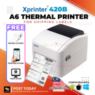 XPRINTER 420B Thermal Printer Waybill A6 AWB AirwayBill 100mm Sticker Shipping Barcode Label Bluetooth PDF Printers