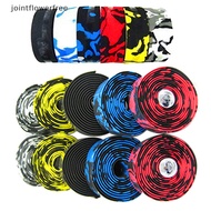 JOSG 2PCS EVA Bicycle Handlebar Tape Cycling Mountain Bike Handle Belt Reflective Wrap Road Bike Belt With Bar Plugs JOO