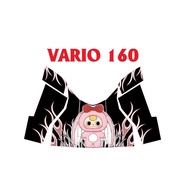Lock fairing sticker for VARIO 160 DOREMON