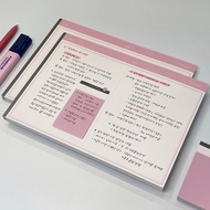 Note Paper Set B5 30 Note Sheets - Large Format, Convenient Tear Off, Pastel Color for Study