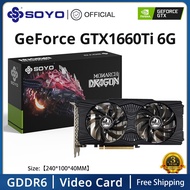 GTX1660Ti 6G GTX1660Ti 6G SOYO New NVIDIA Geforce GTX 1660Ti 6G Graphic Card GDDR6 Memory GPU Gaming